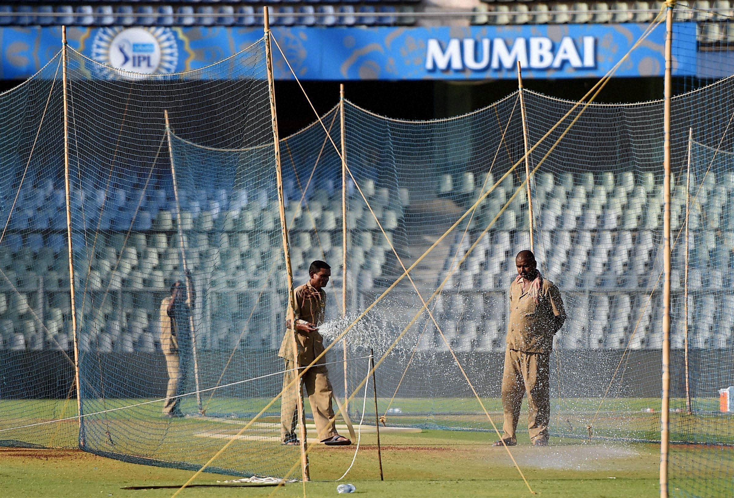 'It is always better to water the pitch in the evening.' (AFP) 'It is always better to water the pitch in the evening.' (AFP)