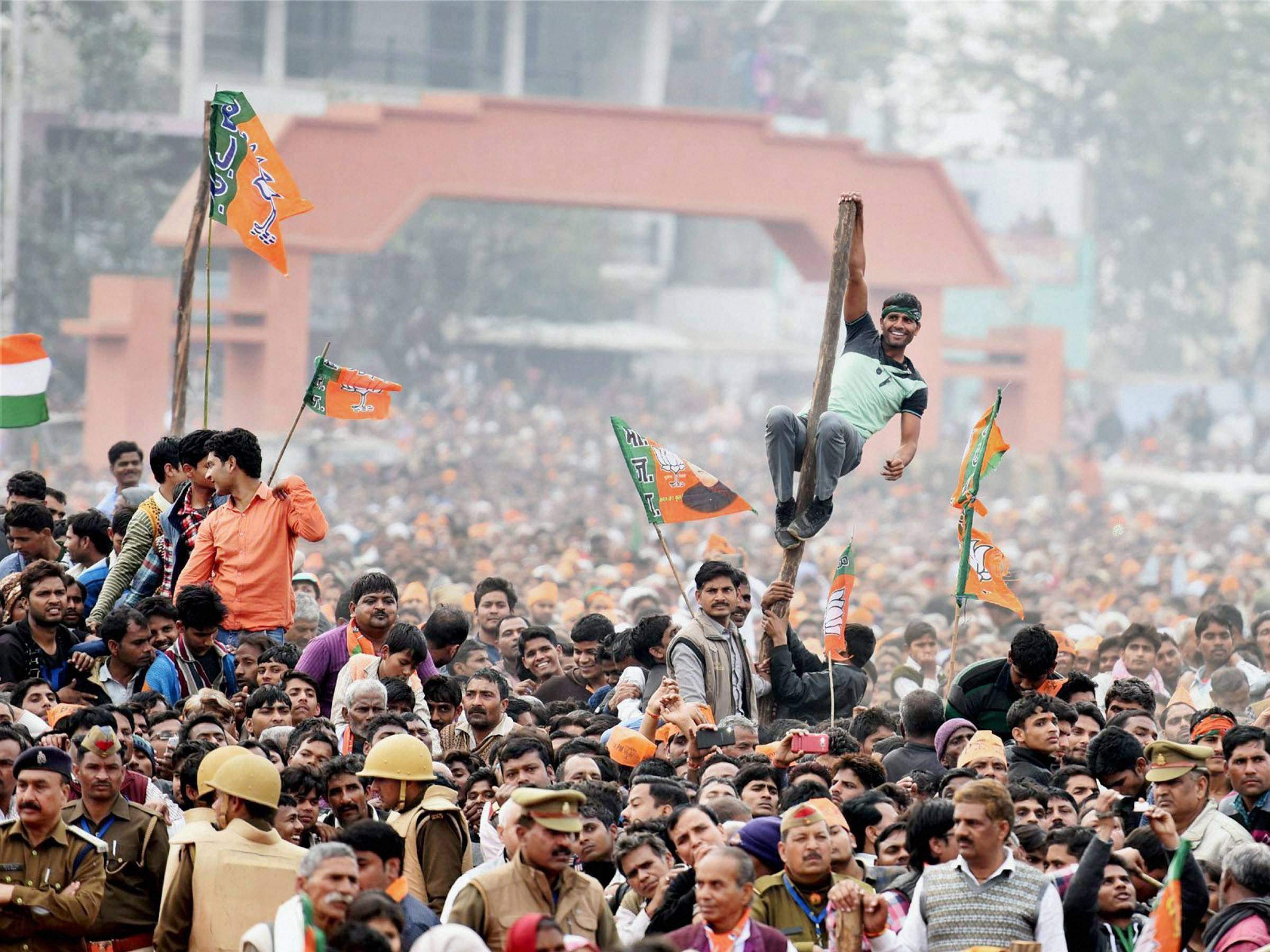 An often cited argument against the current system of elections is that political rallies cause traffic disruptions. (Credit: PTI) An often cited argument against the current system of elections is that political rallies cause traffic disruptions. (Credit: PTI)