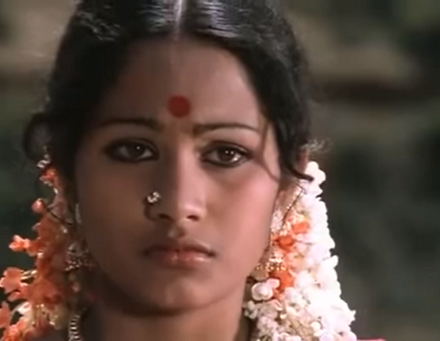 Shobha in Mullum Malarum (1979). Shobha in Mullum Malarum (1979).
