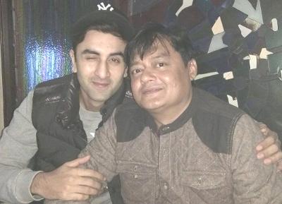 Ranbir Kapoor and Saswata Chatterjee. Image credit: Saswata Chatterjee Facebook fan page. Ranbir Kapoor and Saswata Chatterjee. Image credit: Saswata Chatterjee Facebook fan page.
