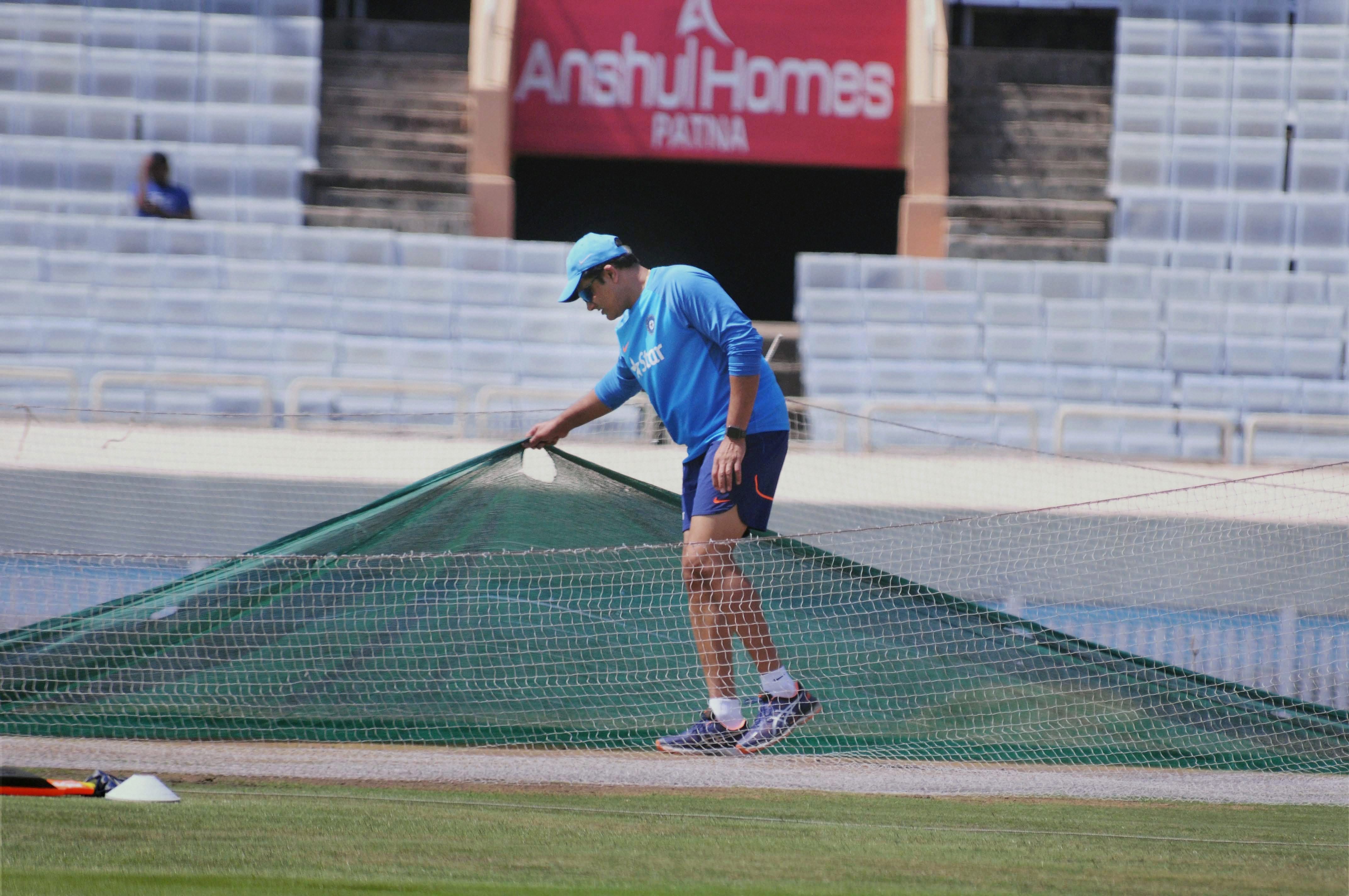 India coach Anil Kumble inspects the pitch in Ranchi ahead of the third Test against Australia (PTI) India coach Anil Kumble inspects the pitch in Ranchi ahead of the third Test against Australia (PTI)