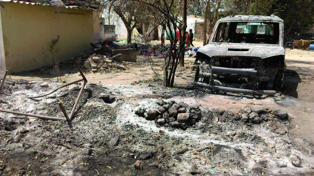 The damage in Vadavali village is extensive. Photo credit: Damayantee Dhar The damage in Vadavali village is extensive. Photo credit: Damayantee Dhar