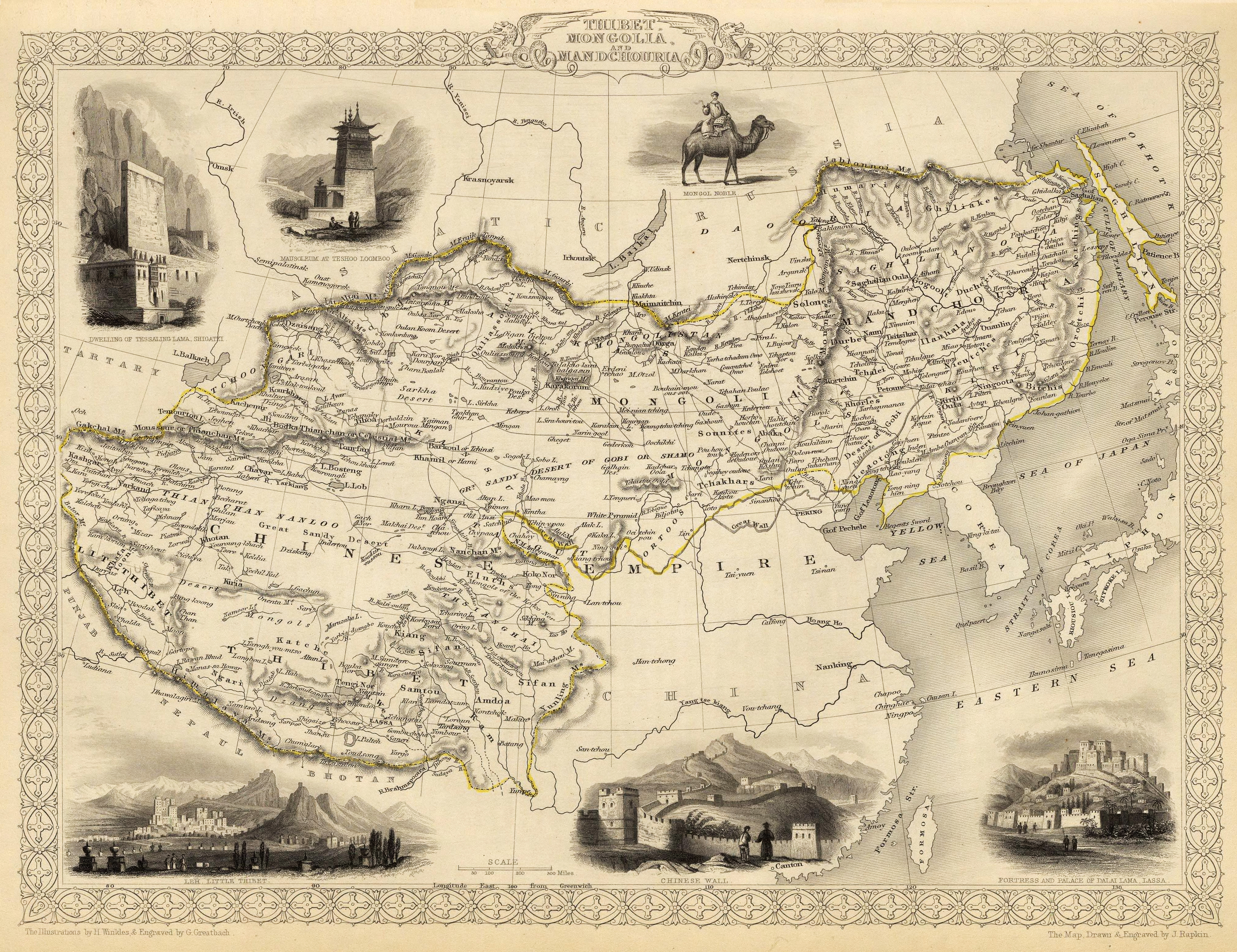 Old map of Tibet | Image credit: Wikimedia Commons Old map of Tibet | Image credit: Wikimedia Commons