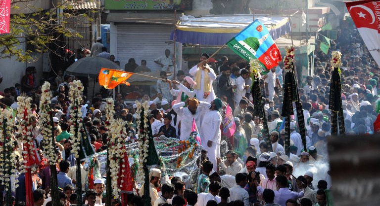 The Jamalpur area of Ahmedabad. Sam Panthaky/AFP The Jamalpur area of Ahmedabad. Sam Panthaky/AFP