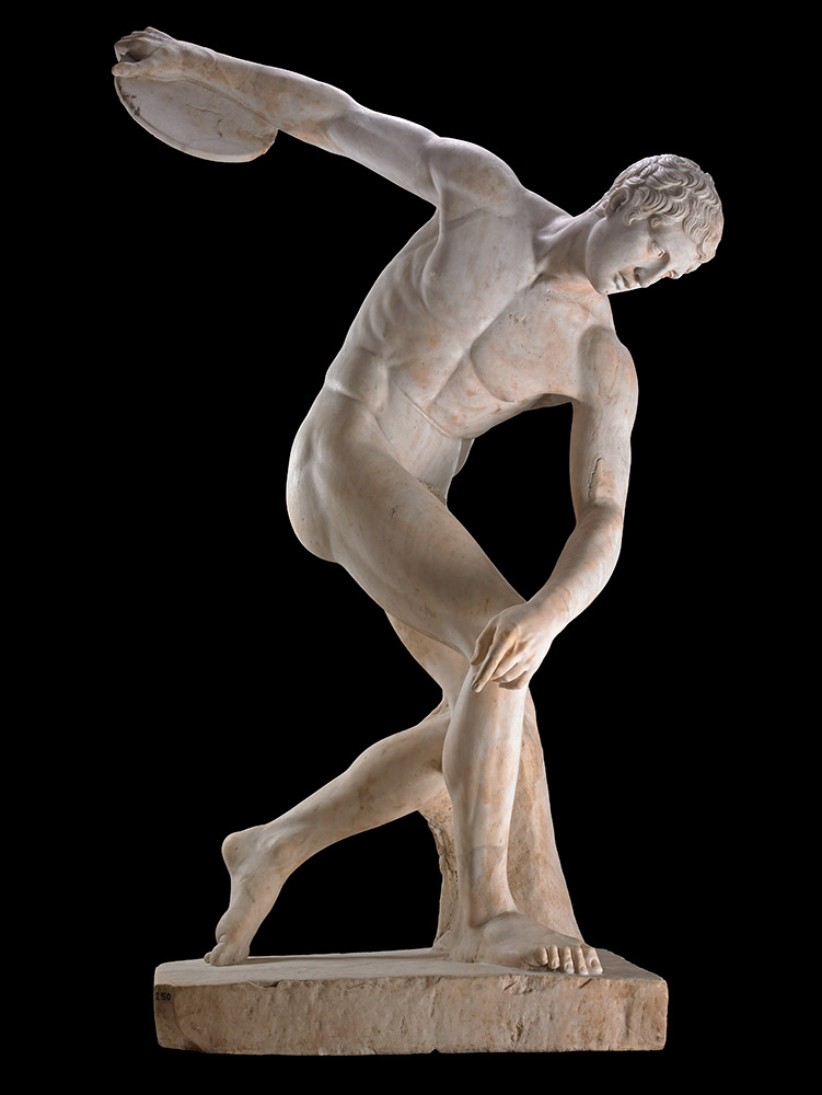 The Townley Discobolus, 100 to 200 CE. Roman copy after Greek statue. Photo: The British Museum The Townley Discobolus, 100 to 200 CE. Roman copy after Greek statue. Photo: The British Museum
