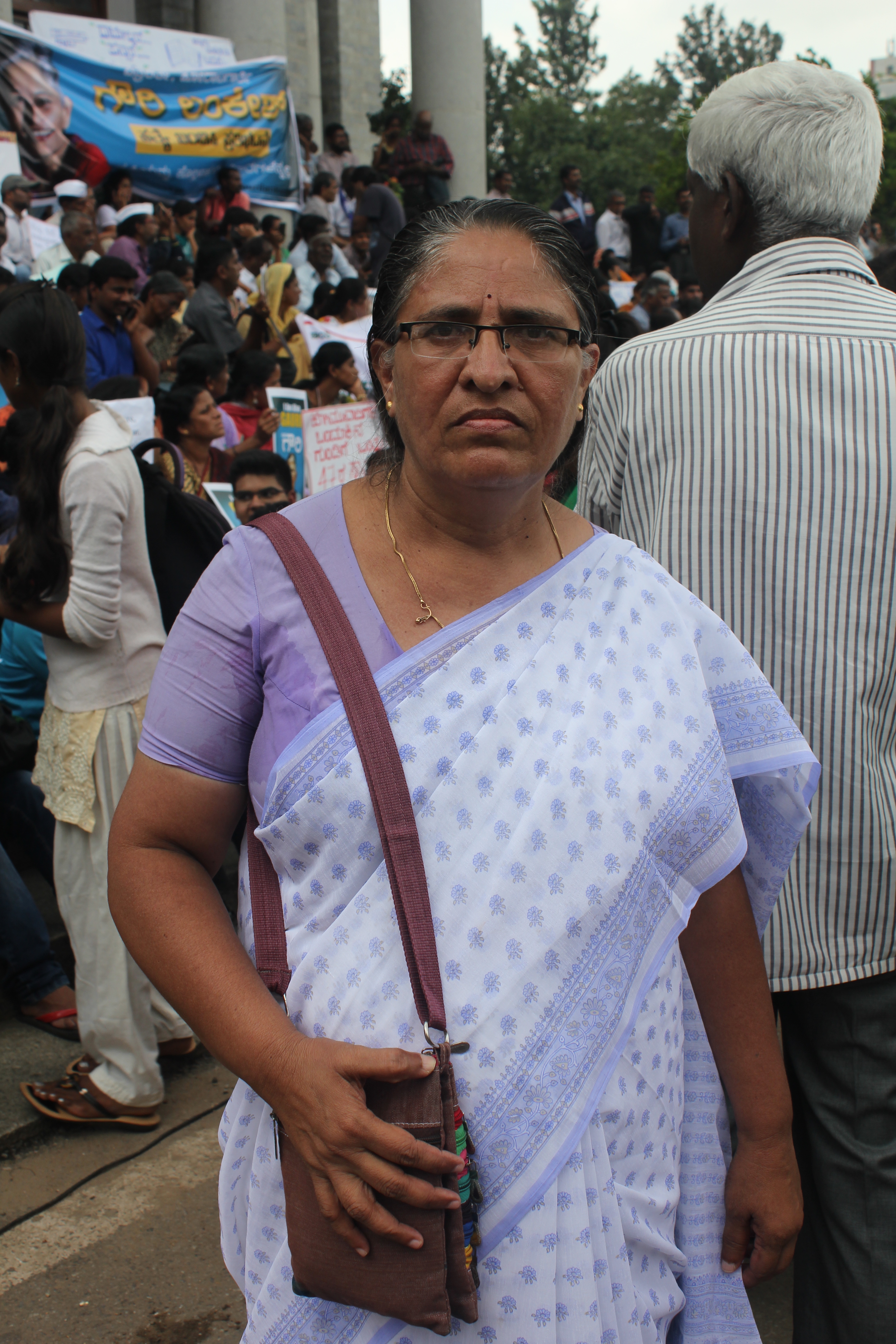 Aparna isn't too familiar with Gauri Lankesh's work. Photo credit: Archana Nathan Aparna isn't too familiar with Gauri Lankesh's work. Photo credit: Archana Nathan