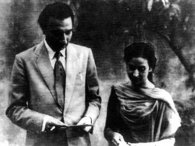 Sahir Ludhianvi and Amrita Pritam. Sahir Ludhianvi and Amrita Pritam.