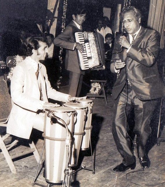Ashok Kumar and Babla perform at the orchestra’s 100th show. Photo credit: Babla/Vaibhav Shah. Ashok Kumar and Babla perform at the orchestra’s 100th show. Photo credit: Babla/Vaibhav Shah.
