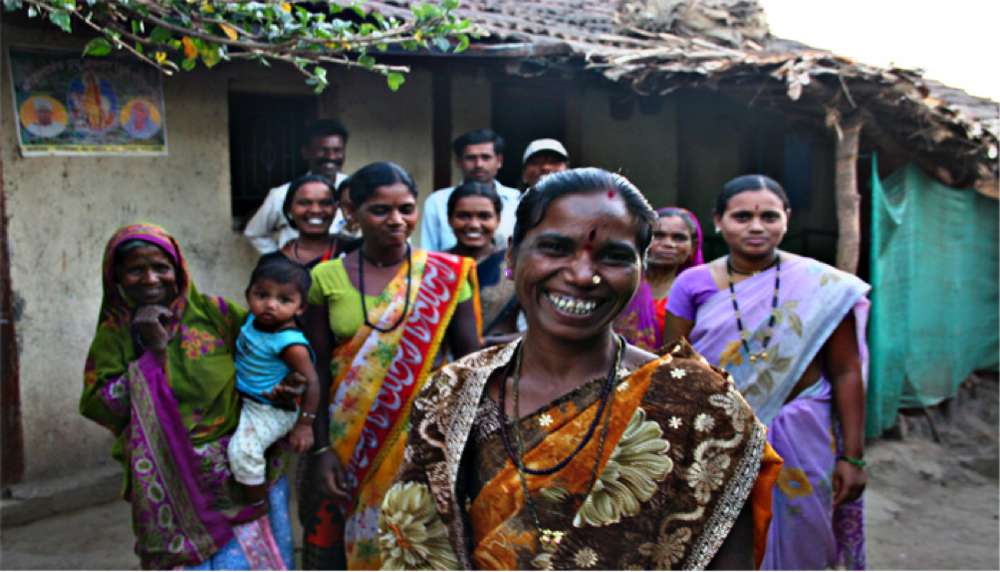 Radhabai Kunwar, an MNREGA worker and the village sarpanch. Radhabai Kunwar, an MNREGA worker and the village sarpanch.