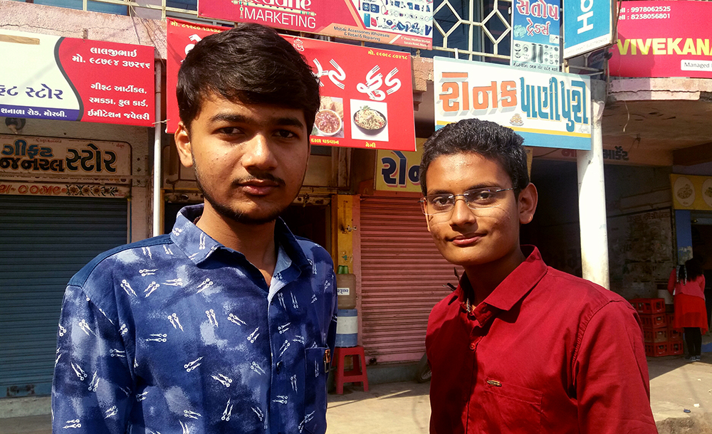 Parth Nakrani and Ravi Sanandiya are sons of ceramic tiles factory owners. Parth Nakrani and Ravi Sanandiya are sons of ceramic tiles factory owners.
