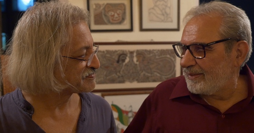 Anand Patwardhan and Kulbhushan Kharbanda at Ganga Vihar. Anand Patwardhan and Kulbhushan Kharbanda at Ganga Vihar.