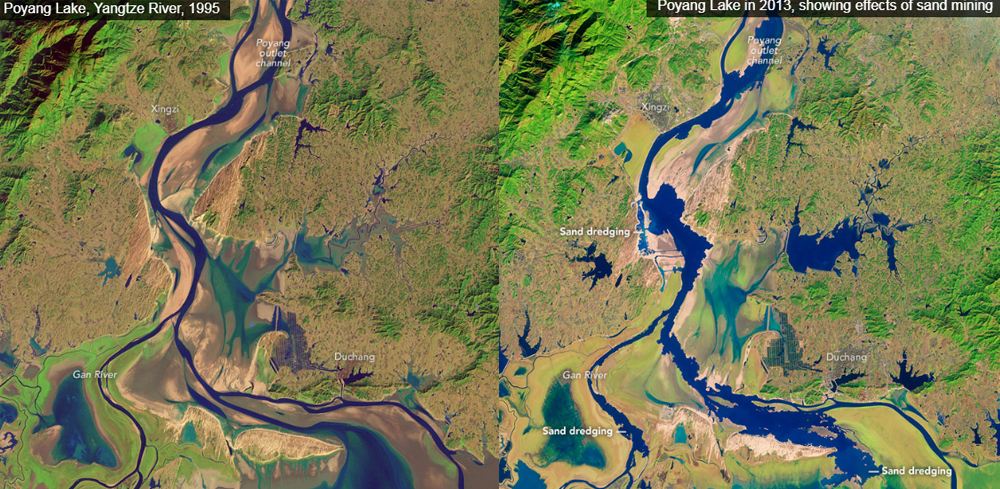 Photo credit: Before NASA Earth Observatory After NASA Earth Observatory Photo credit: Before NASA Earth Observatory After NASA Earth Observatory