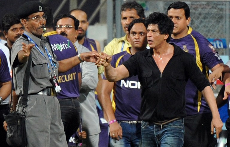 The infamous altercation at the Wankhede Stadium in 2012. Image credit: Indranil Mukherjee/AFP The infamous altercation at the Wankhede Stadium in 2012. Image credit: Indranil Mukherjee/AFP