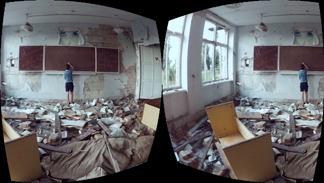 VR still from the documentary 'Displaced'. Credit: Radhika Iyengar VR still from the documentary 'Displaced'. Credit: Radhika Iyengar
