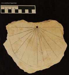 An ancient Egyptian sundial. University of Basel An ancient Egyptian sundial. University of Basel