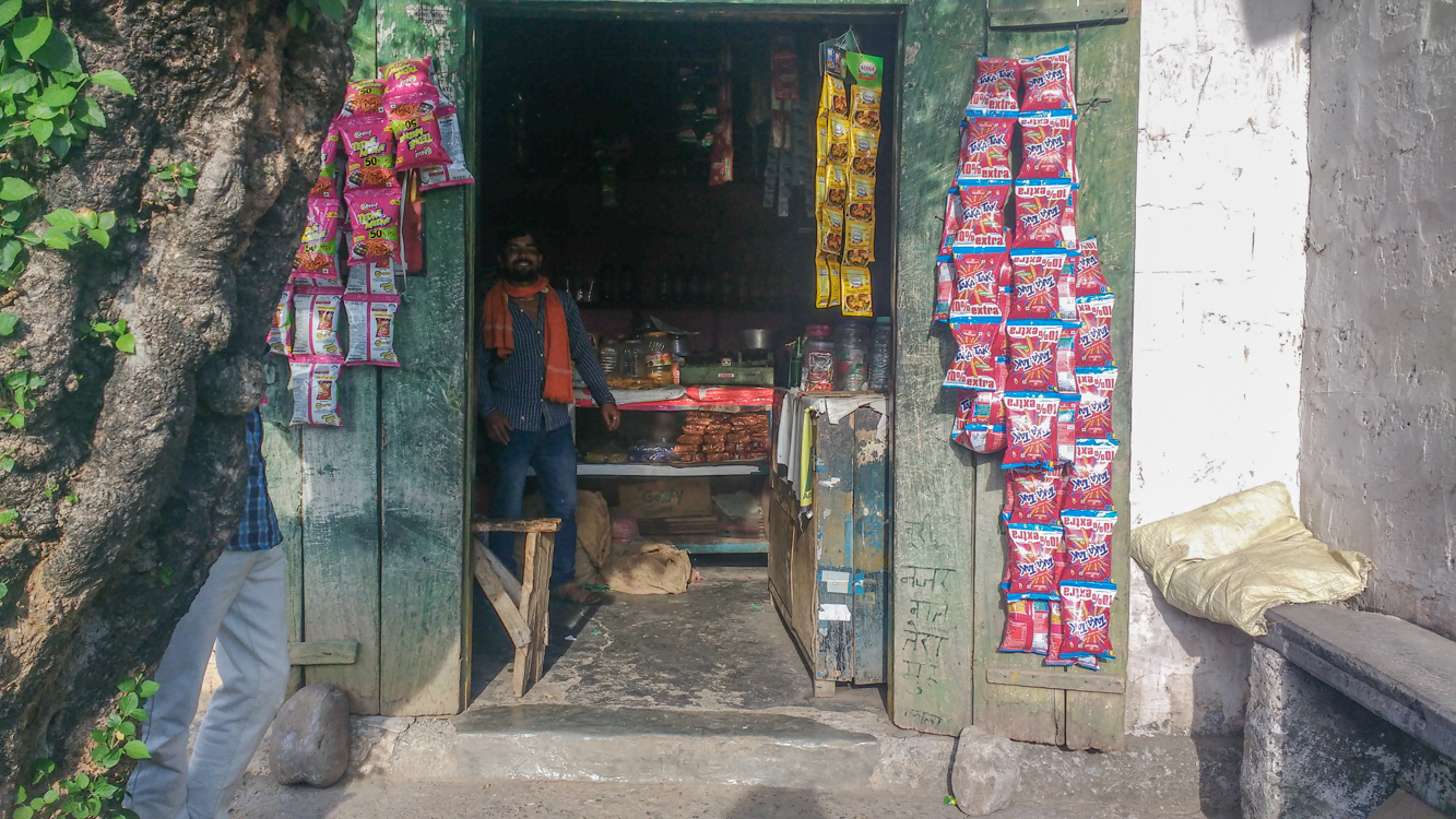A friend of Shankhar Singh is pictured inside Singh's shop. A friend of Shankhar Singh is pictured inside Singh's shop.