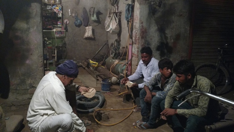 These farmers refused to evacuate Bhane Waala village near the international border. Credit: Nishita Jha. These farmers refused to evacuate Bhane Waala village near the international border. Credit: Nishita Jha.