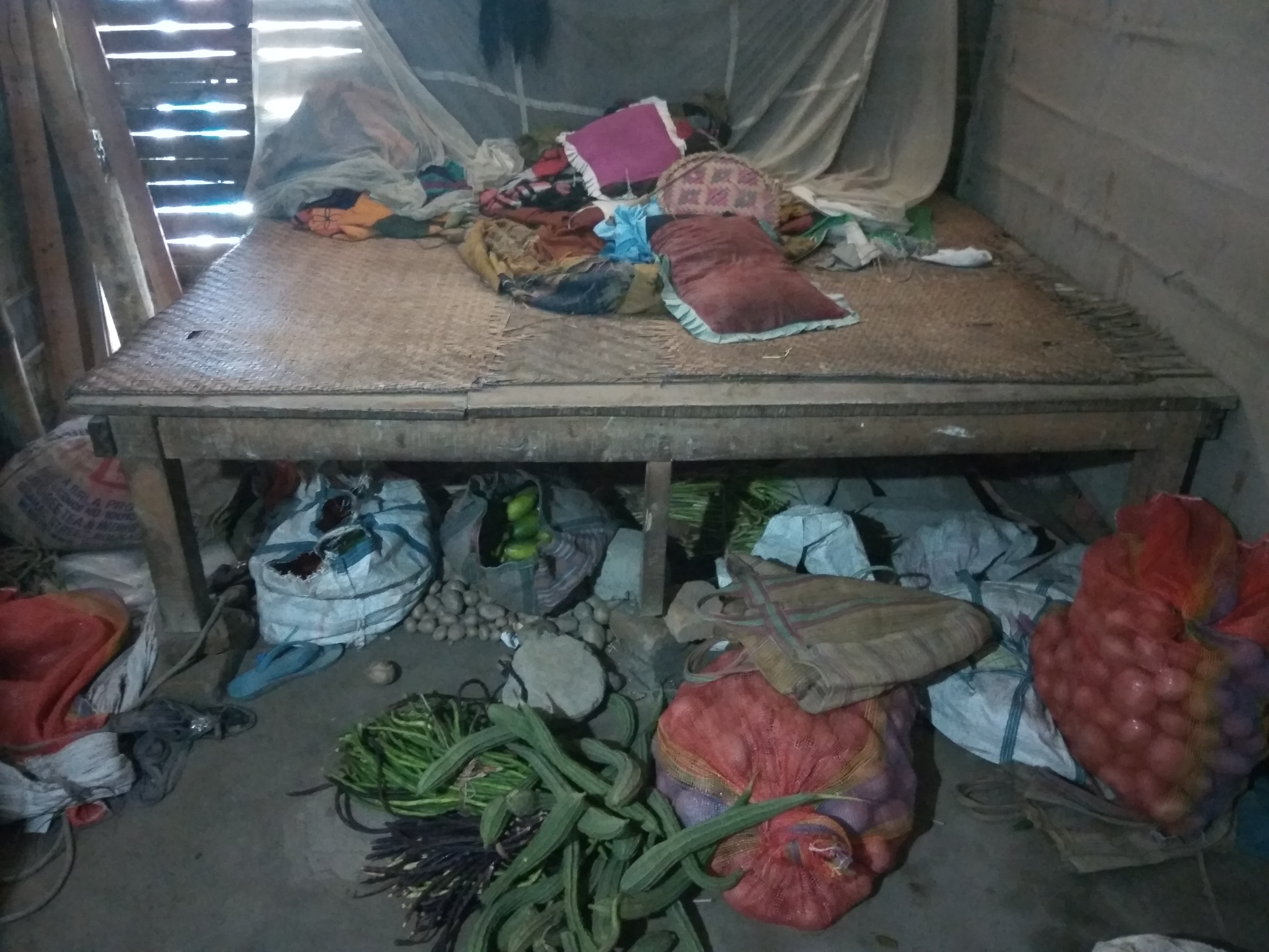 Vegetables Hanifa had bought from the wholesale market a day before he was killed. Vegetables Hanifa had bought from the wholesale market a day before he was killed.