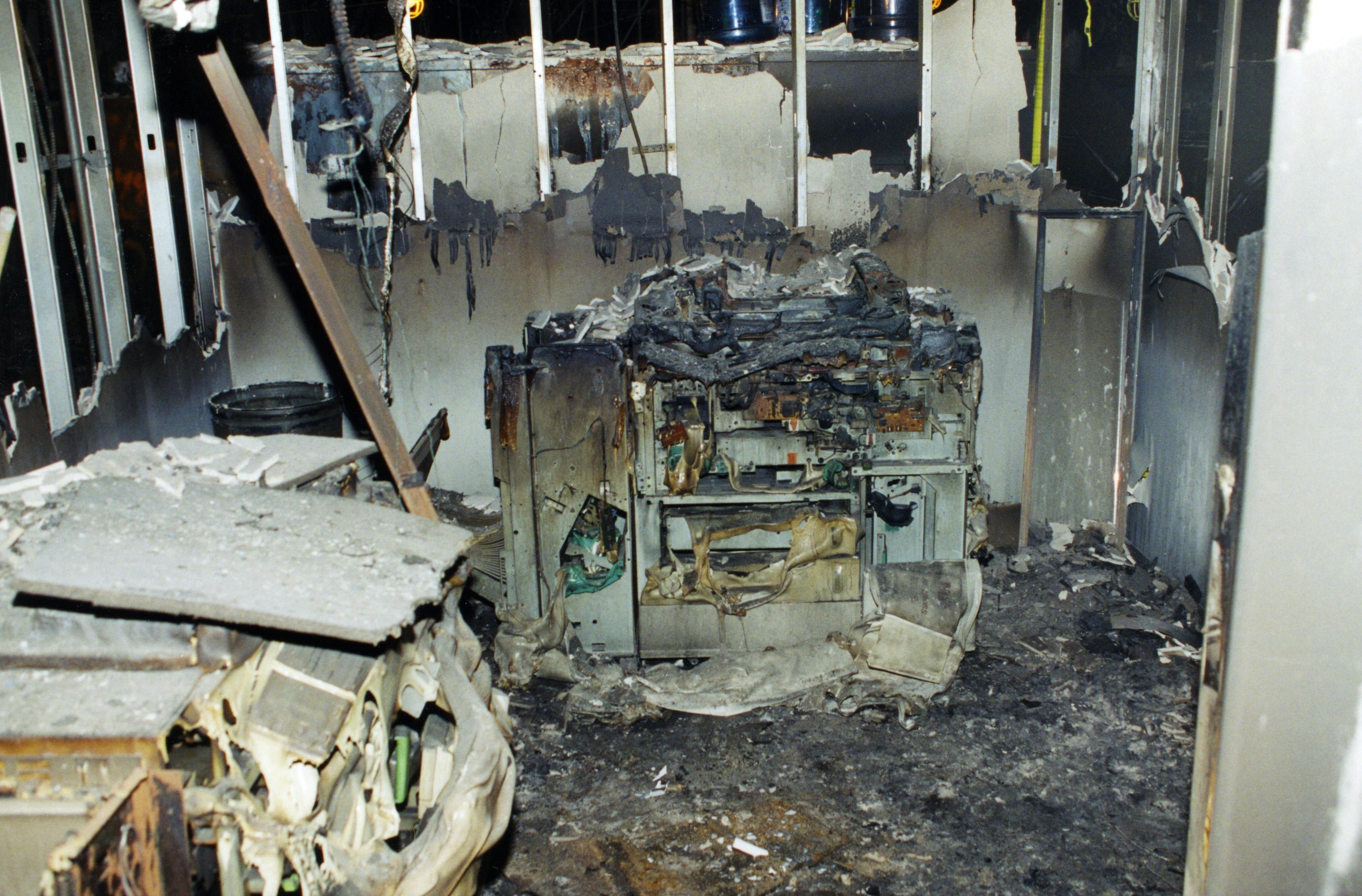 Damage to an office inside the Pentagon following the attack on 9/11. (Pic: FBI) Damage to an office inside the Pentagon following the attack on 9/11. (Pic: FBI)