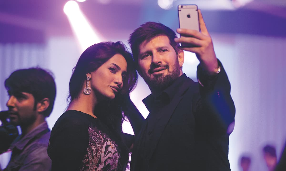 Mathira and fashion photographer Tapu Javeri. Photo credit: Mohammad Ali, White Star Mathira and fashion photographer Tapu Javeri. Photo credit: Mohammad Ali, White Star