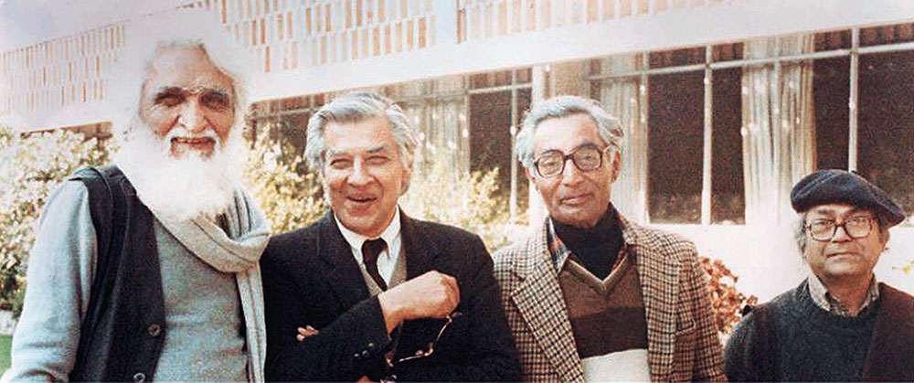 (Left to right MF Husain, Krishen Khanna, Ram Kumar and Gaitonde. Courtesy: Bodhana Arts and Research Foundation (Left to right MF Husain, Krishen Khanna, Ram Kumar and Gaitonde. Courtesy: Bodhana Arts and Research Foundation