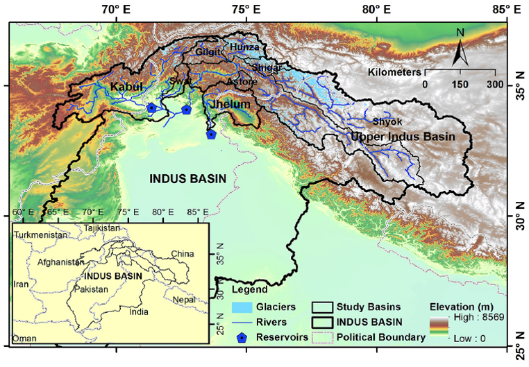 Map of Indus Basin. Source: Shabeh ul Hasson / Tobias Bolch Map of Indus Basin. Source: Shabeh ul Hasson / Tobias Bolch