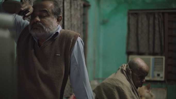 A Very Old Man with Enormous Wings. Courtesy Films Division. A Very Old Man with Enormous Wings. Courtesy Films Division.