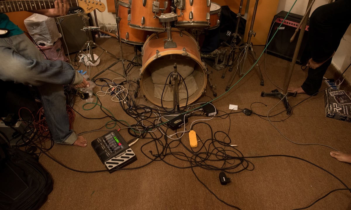 A drum set waits to b played | Mohammad Ali, White Star A drum set waits to b played | Mohammad Ali, White Star