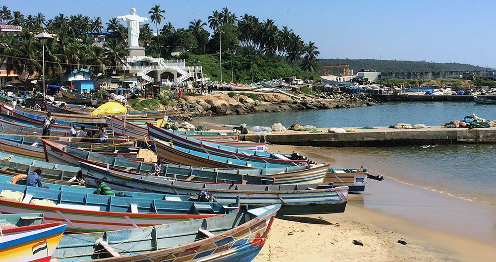 Traditional boats at Vizhinjam harbour on Monday. Photo credit: TA Ameerudheen Traditional boats at Vizhinjam harbour on Monday. Photo credit: TA Ameerudheen