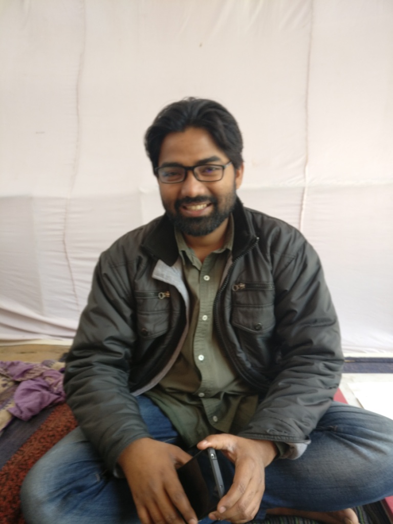 Ashutosh Kumar has been touring campuses across the country and addressing students. Image credit: Shreya Roy Chowdhury Ashutosh Kumar has been touring campuses across the country and addressing students. Image credit: Shreya Roy Chowdhury