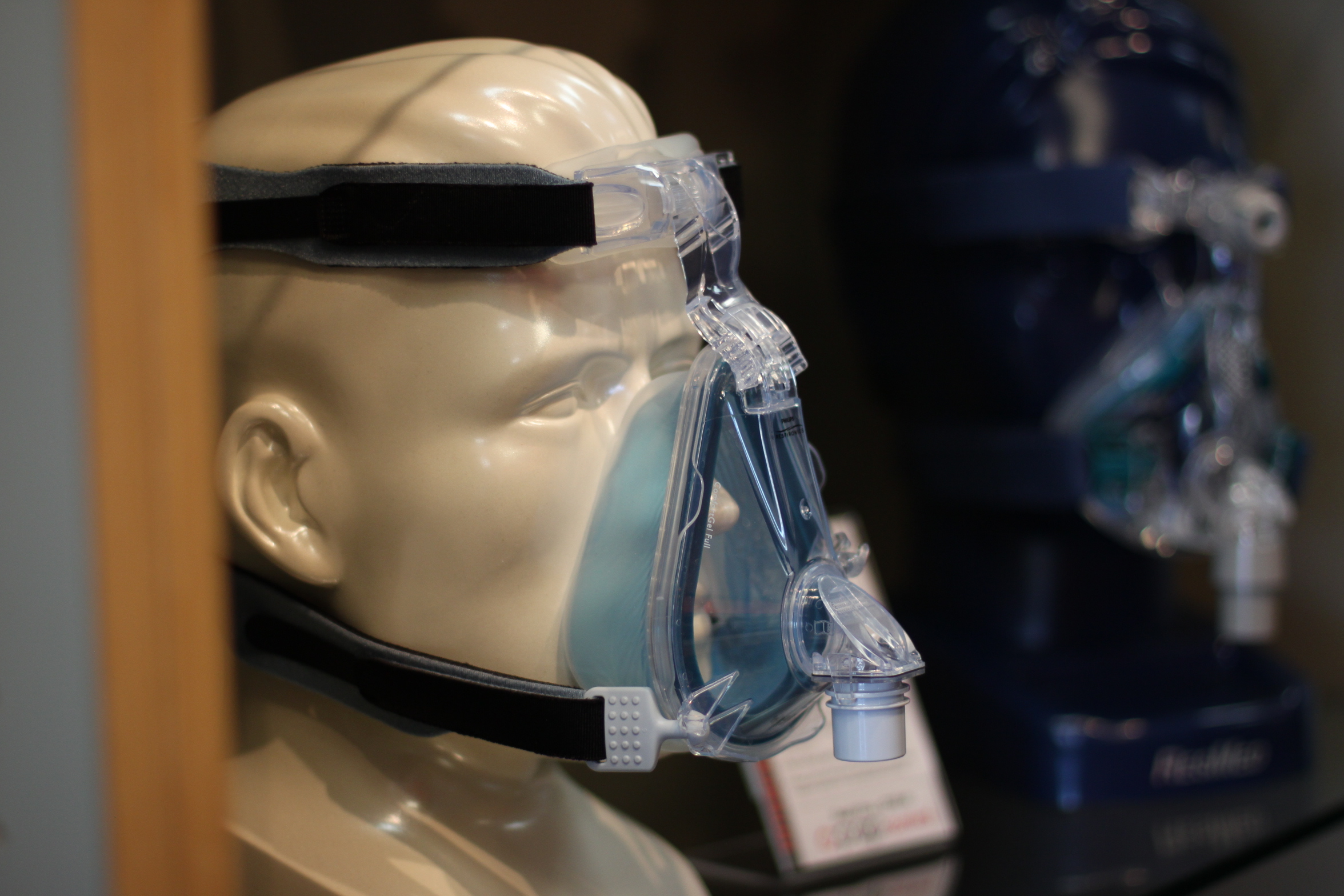 Mask to connect to a Continuous Positive Airway Pressure machine or CPAP machine while sleeping. (Photo: Rachel Tayse/Flickr) Mask to connect to a Continuous Positive Airway Pressure machine or CPAP machine while sleeping. (Photo: Rachel Tayse/Flickr)