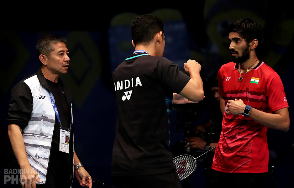 Coach Mulyo Handoyo with Srikanth. Image Credit: Badminton Photo Coach Mulyo Handoyo with Srikanth. Image Credit: Badminton Photo