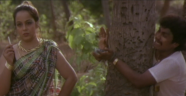 Rohini Hattangadi as Sribaby and Johnny Lever as Murthy. Rohini Hattangadi as Sribaby and Johnny Lever as Murthy.