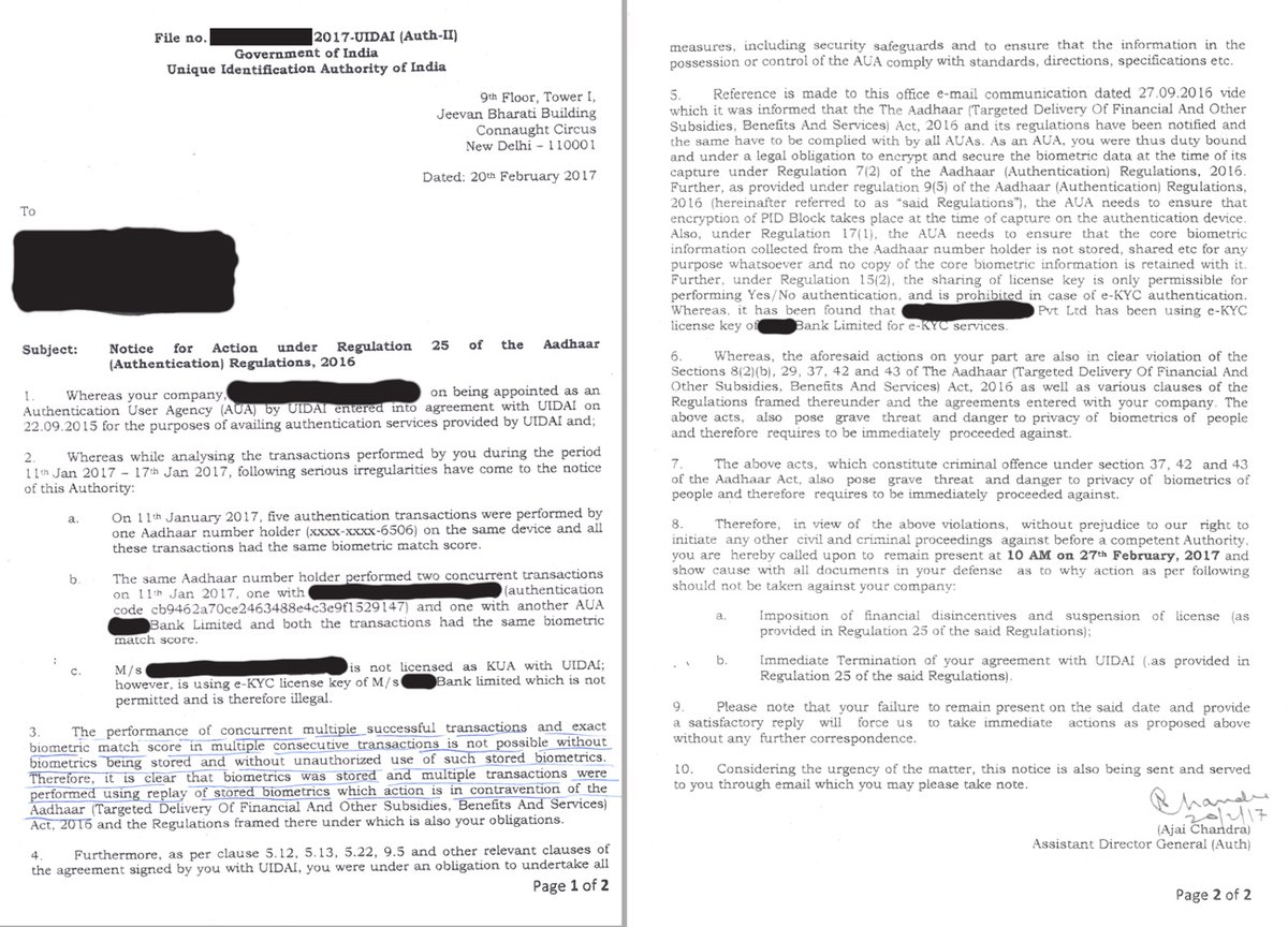 The letter leaked on Twitter by Sameer Kochhar on February 22. The letter leaked on Twitter by Sameer Kochhar on February 22.