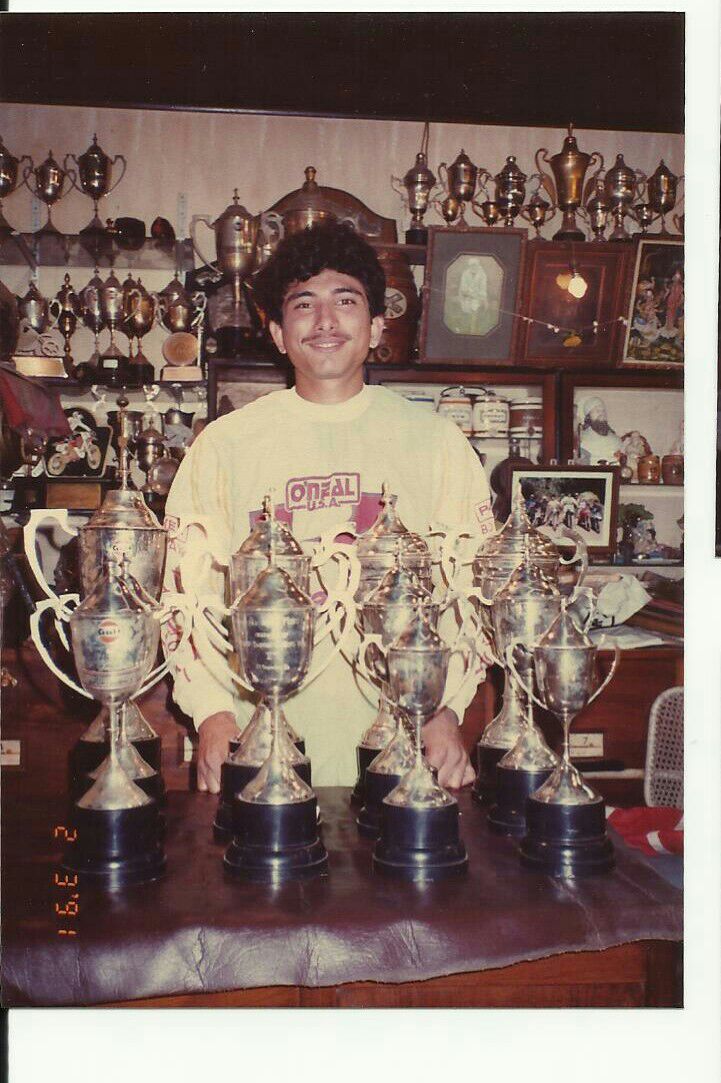 Kaizad at home with his brass collection Kaizad at home with his brass collection