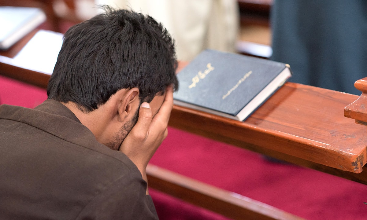 A worshiper at the Bethel Memorial Methodist Church in Quetta | Sara Faruqi A worshiper at the Bethel Memorial Methodist Church in Quetta | Sara Faruqi