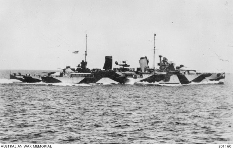 The HMAS Perth in 1942. Australian War Memorial The HMAS Perth in 1942. Australian War Memorial