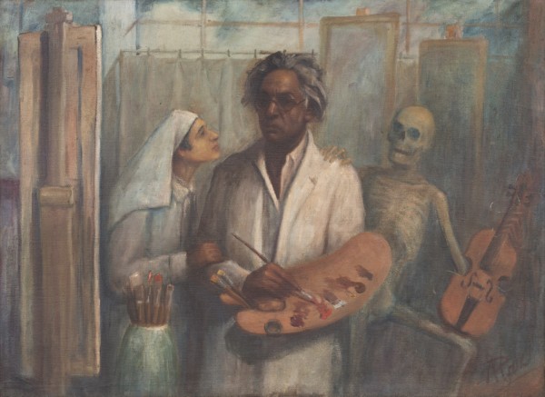 'Between' (Oil on canvas, late 1940s). 'Between' (Oil on canvas, late 1940s).