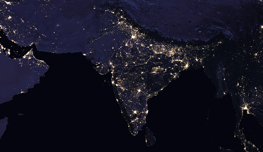 India night lights in 2016. Photo Credit: Nasa India night lights in 2016. Photo Credit: Nasa