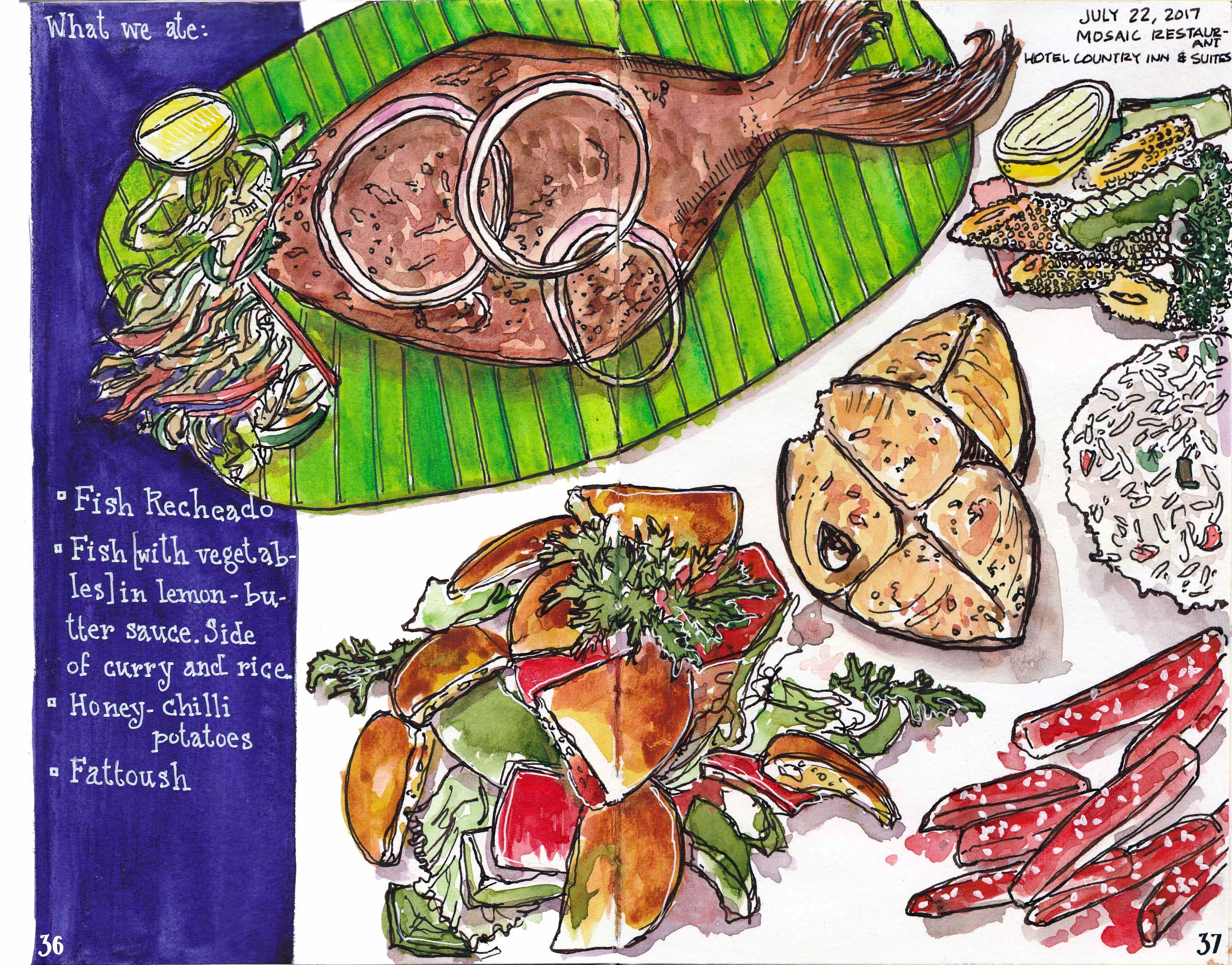A page from the Goa chapter of 'Food Swings'. Image credit: Yasra Khoker. A page from the Goa chapter of 'Food Swings'. Image credit: Yasra Khoker.