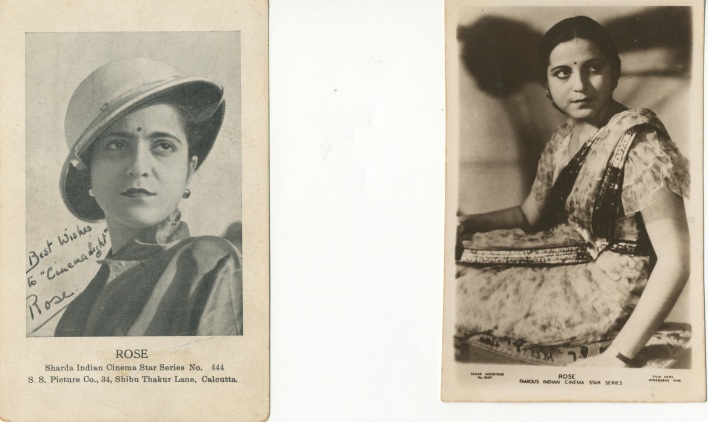 Rose, in Western and Indian dress. Rose, in Western and Indian dress.