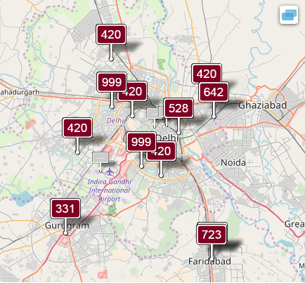 PM10 readings across the National Capital Region. Source: World Air Quality Index Project Team PM10 readings across the National Capital Region. Source: World Air Quality Index Project Team
