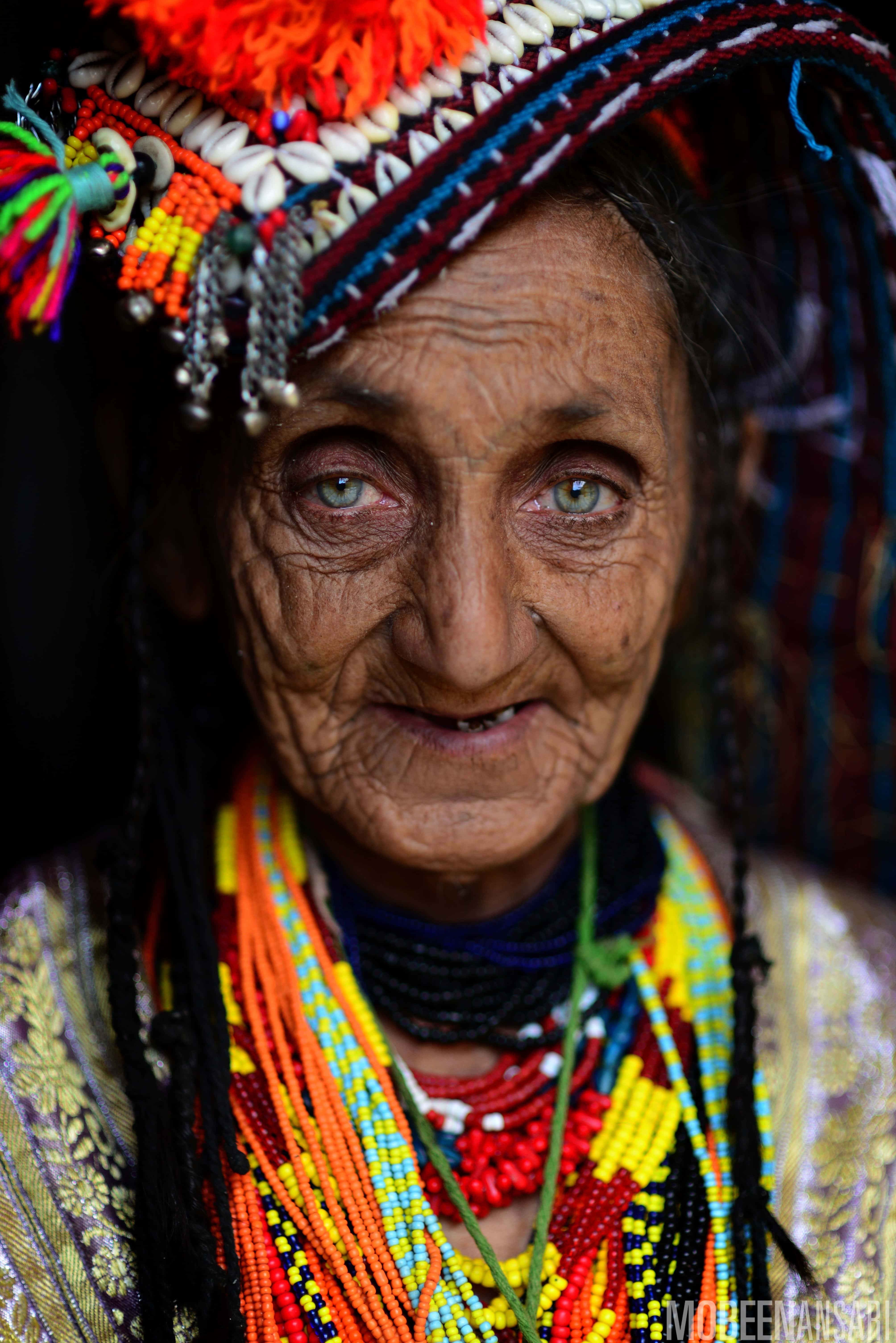 Bibi Kai of the Kalash tribe. Photo credit: Mobeen Ansari. Bibi Kai of the Kalash tribe. Photo credit: Mobeen Ansari.