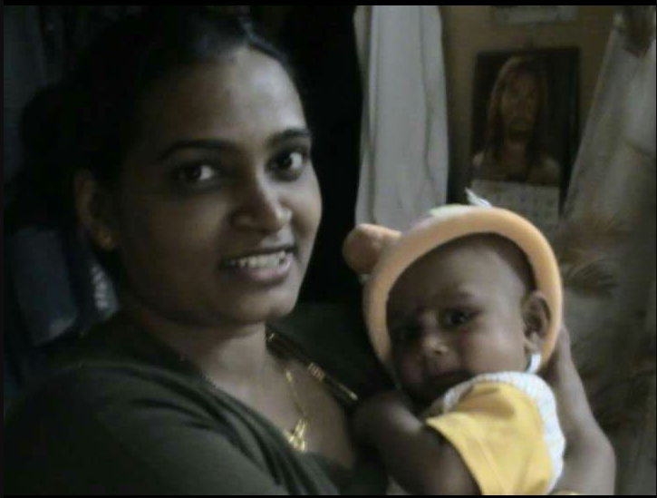 Teresa Fernandes and her baby. Teresa Fernandes and her baby.