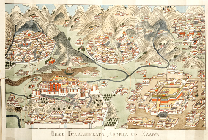 Old map of Lhasa Old map of Lhasa