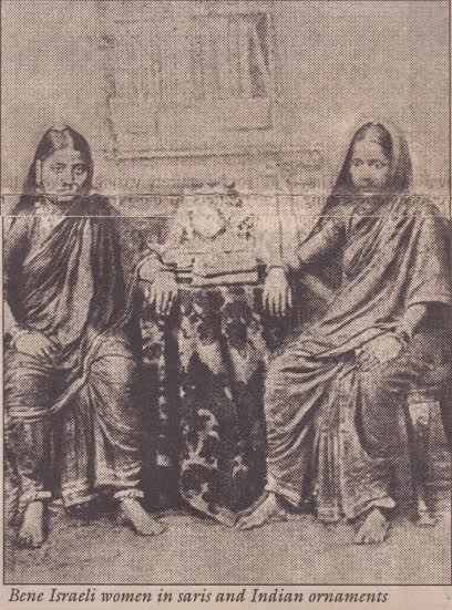 Bene Israeli women in sarees and Indian ornaments. Bene Israeli women in sarees and Indian ornaments.
