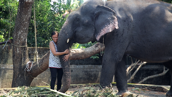Sangita Iyer with Lakshmi. Sangita Iyer with Lakshmi.