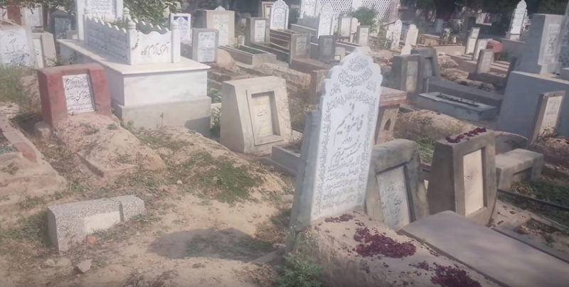 Graves at the Miani Sahib graveyard in Lahore. (Photo: YouTube grab). Graves at the Miani Sahib graveyard in Lahore. (Photo: YouTube grab).