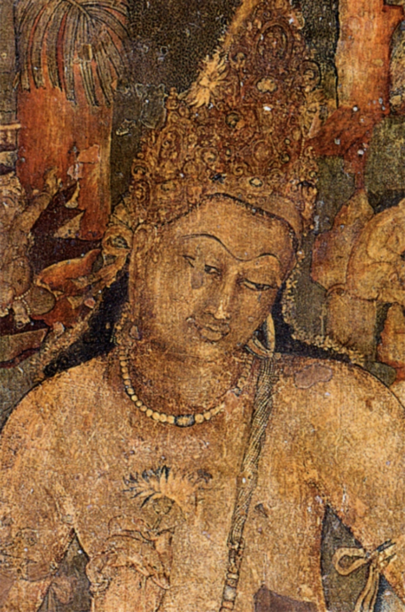Bodhisattva Padmapani in the Ajanta caves in Maharashtra's Aurangabad district. (Photo: Wikimedia commons). Bodhisattva Padmapani in the Ajanta caves in Maharashtra's Aurangabad district. (Photo: Wikimedia commons).