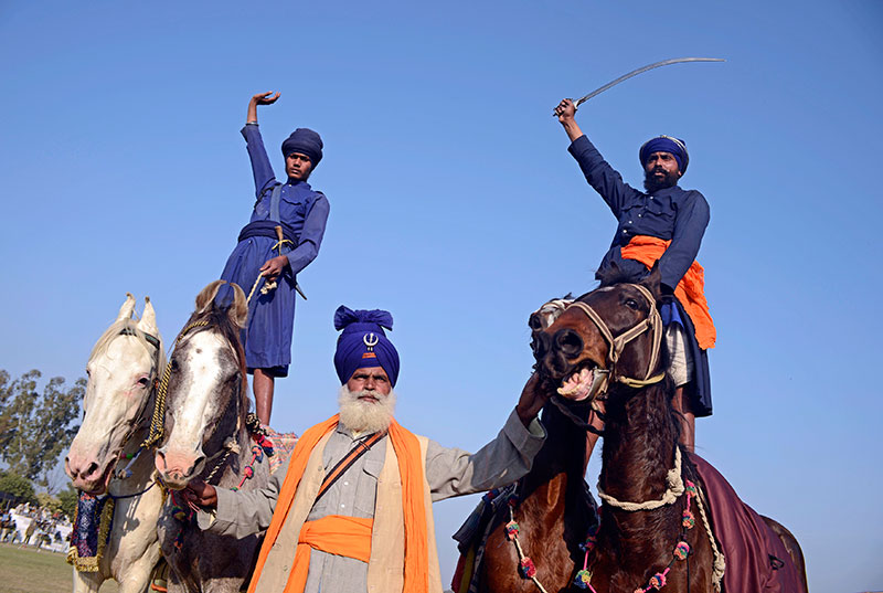 A demonstration of a Sikh martial art known as gatka. A demonstration of a Sikh martial art known as gatka.